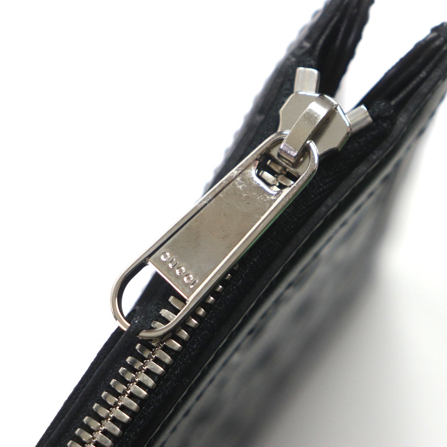 GUCCI Clutch bag 646449 Main: Leather black mens Used Authentic