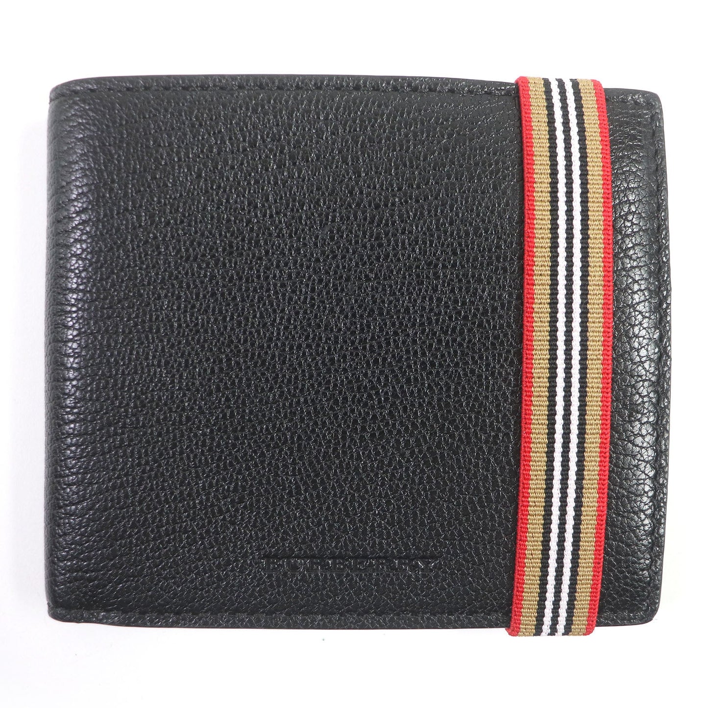 BURBERRY Bill Compartment 4074905 Main: Goatskin black mens Used Authentic