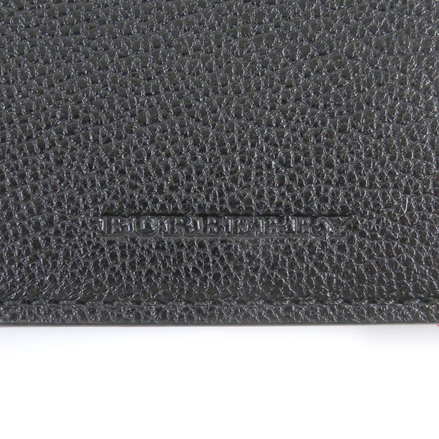 BURBERRY Bill Compartment 4074905 Main: Goatskin black mens Used Authentic