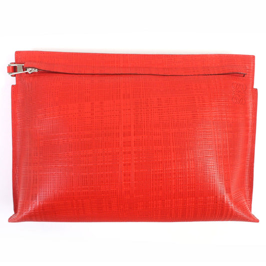 LOEWE Clutch bag Main: Leather Red mens Used Authentic