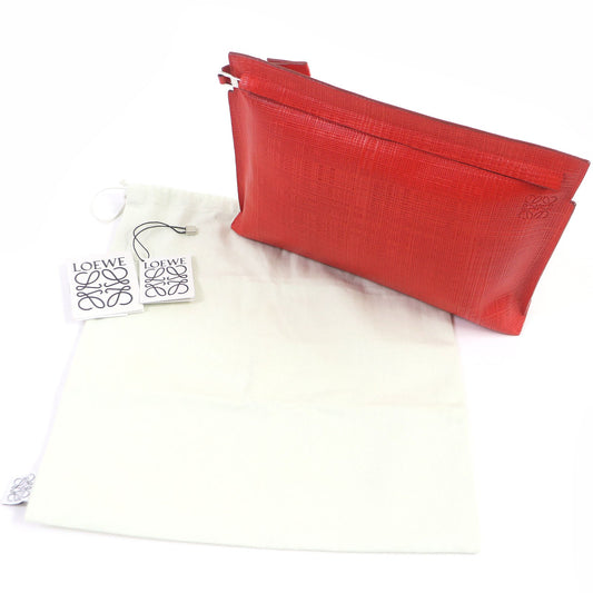 LOEWE Clutch bag Main: Leather Red mens Used Authentic