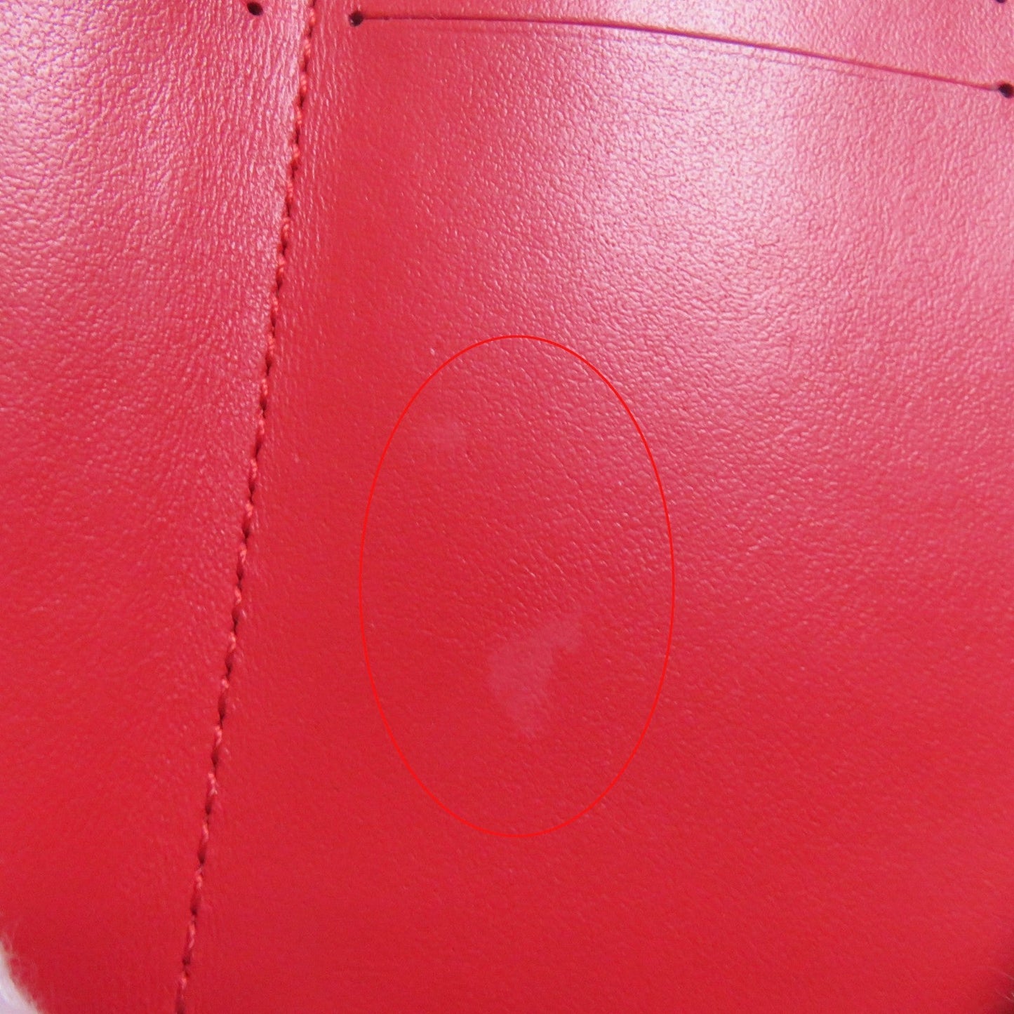 BURBERRY Tri-fold wallet Main: Leather Red Women Used Authentic