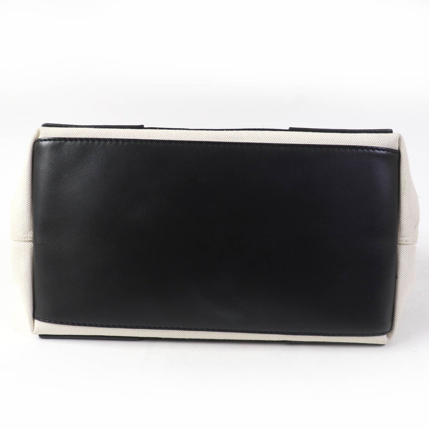 BALENCIAGA Handbag 339933 Main: Cotton canvas, calfskin beige Small cabas Women Used Authentic