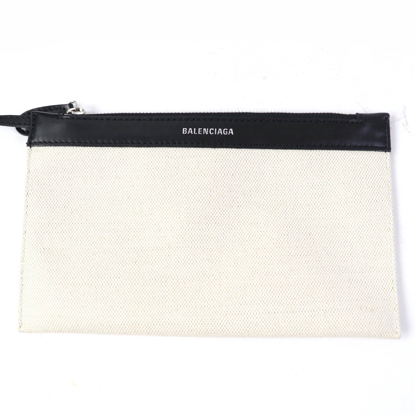 BALENCIAGA Handbag 339933 Main: Cotton canvas, calfskin beige Small cabas Women Used Authentic