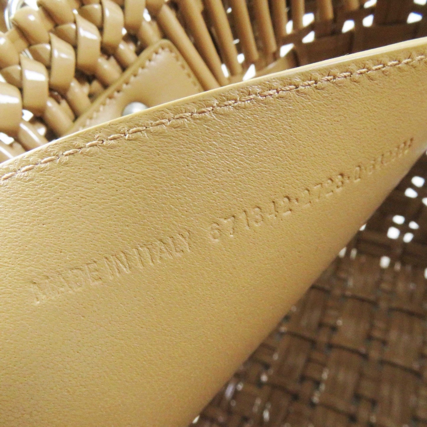 BALENCIAGA Other bag patent beige BISTRO Bistro XS Women Used Authentic