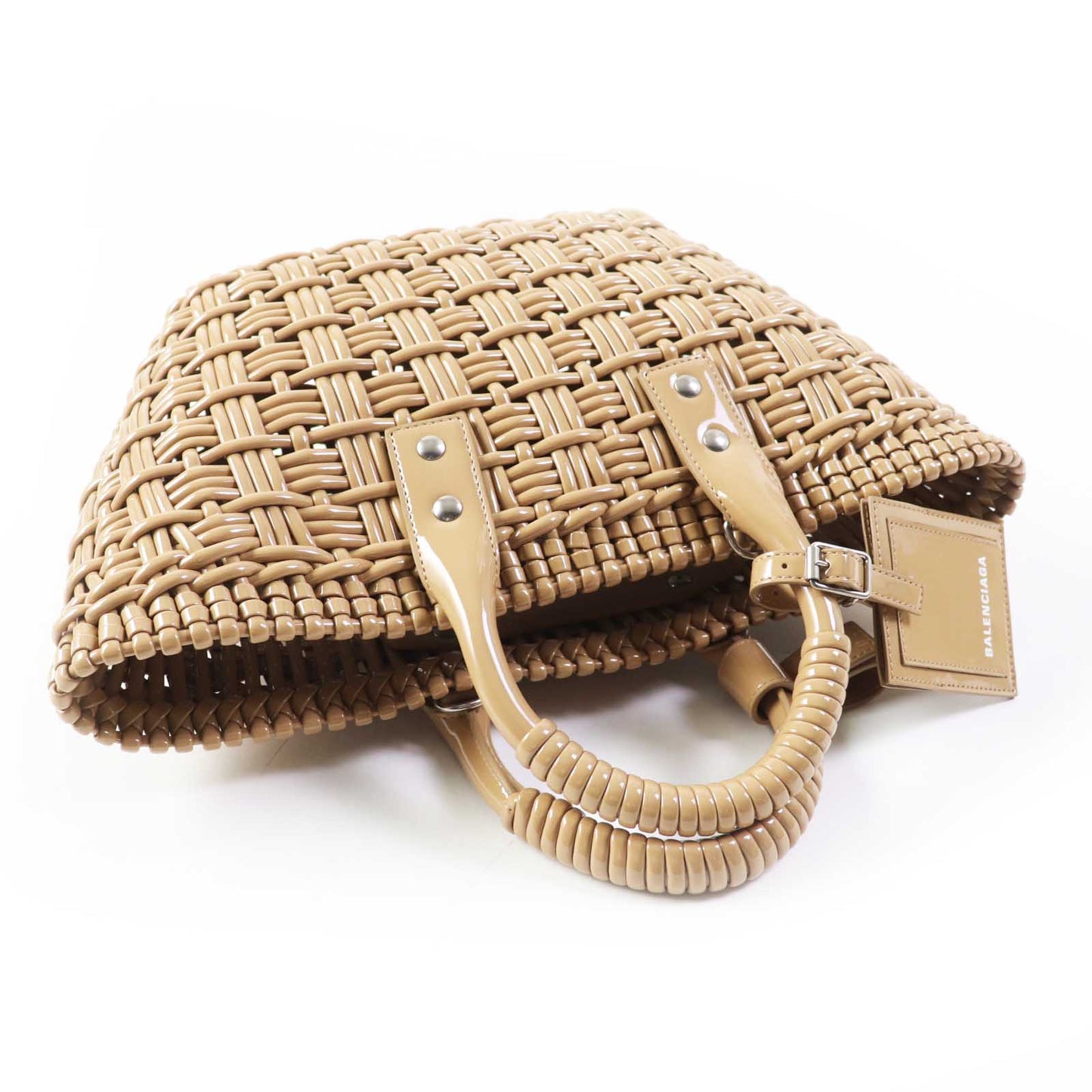 BALENCIAGA Other bag patent beige BISTRO Bistro XS Women Used Authentic