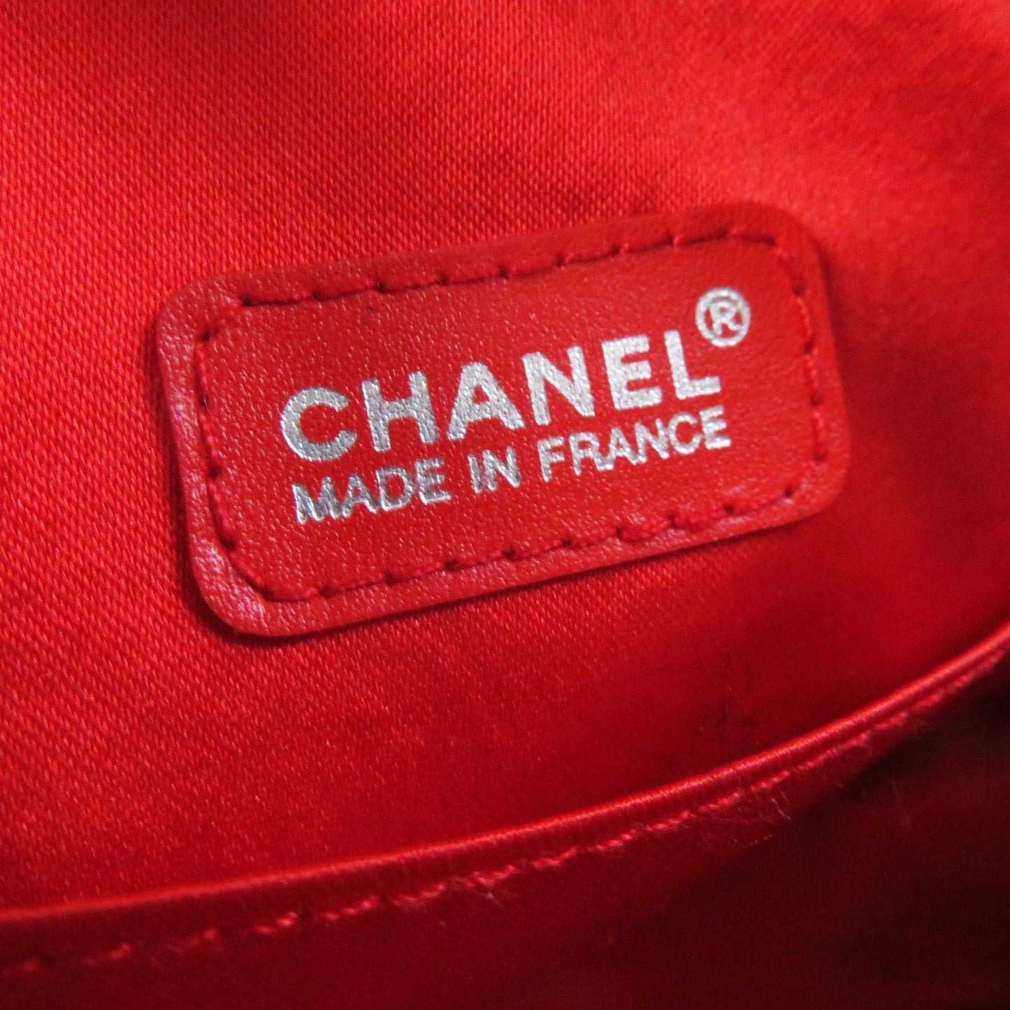 CHANEL Pouch 6859809 No nylon notation (nylon type) Red New travel line Women Used Authentic