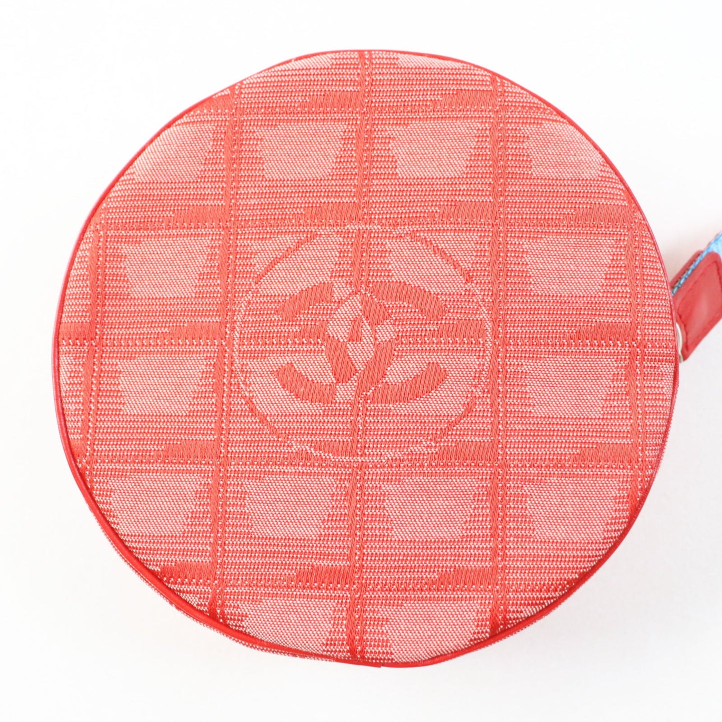 CHANEL Pouch 6859809 No nylon notation (nylon type) Red New travel line Women Used Authentic