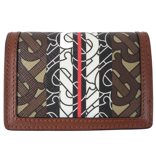 BURBERRY Bifold Wallet Main: PVC, Part: Leather Brown type Women Used Authentic