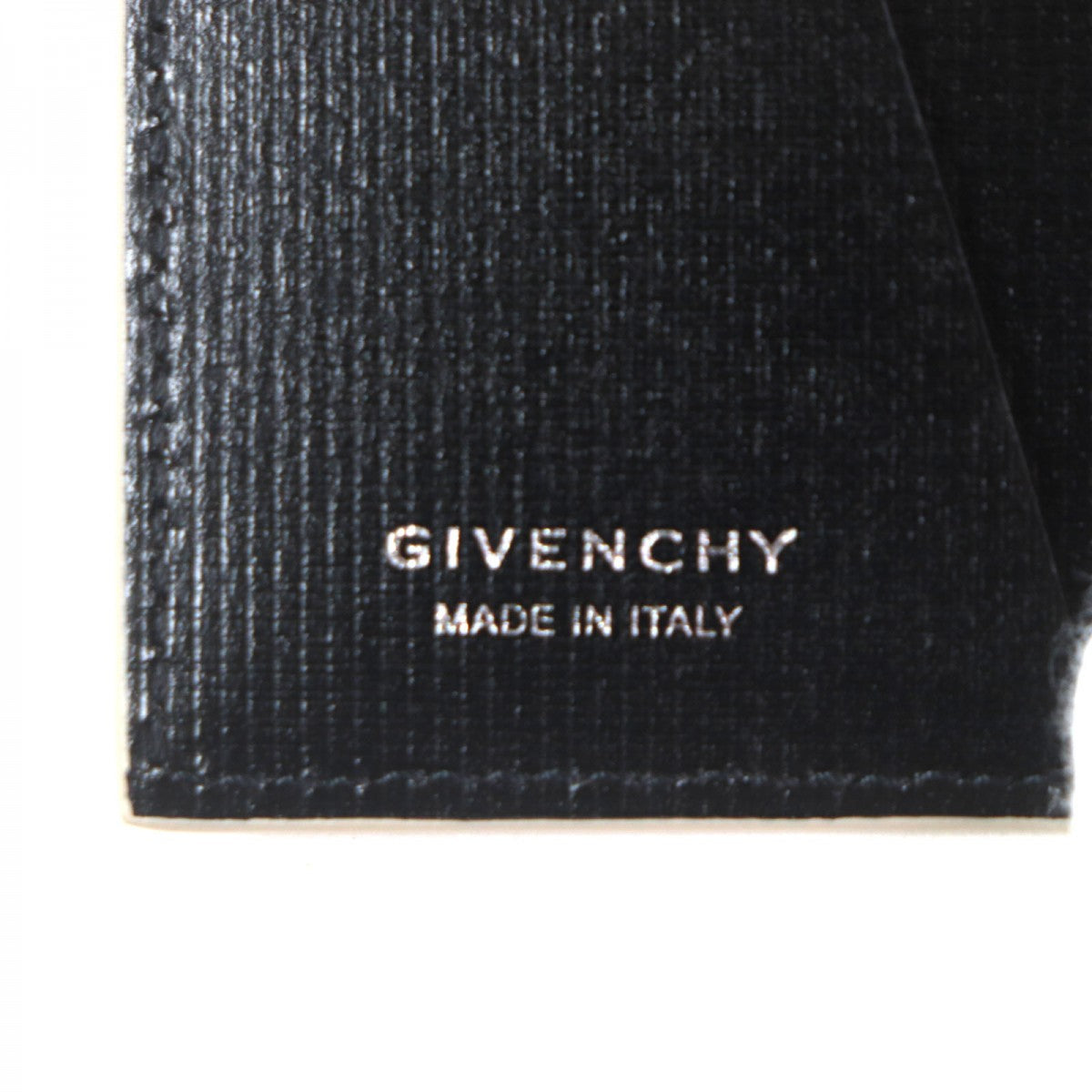 GIVENCHY Bifold Wallet BK608MK1T4 Main: Leather Beige black Classic 4G Card Boulder mens Used Authentic