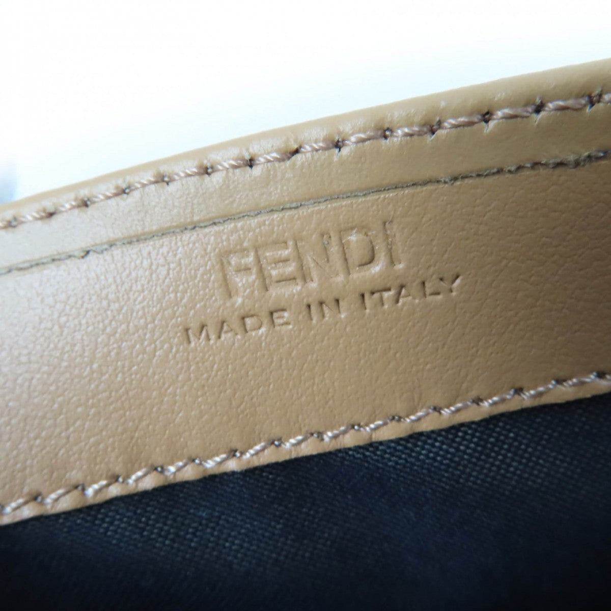 FENDI Long Wallet Purse 8M0251 Main: Leather Beige brown Women Used Authentic