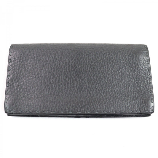 FENDI Long Wallet Purse 7M0186 Main: Calfskin gray SELLERIA SELLERIA mens Used Authentic