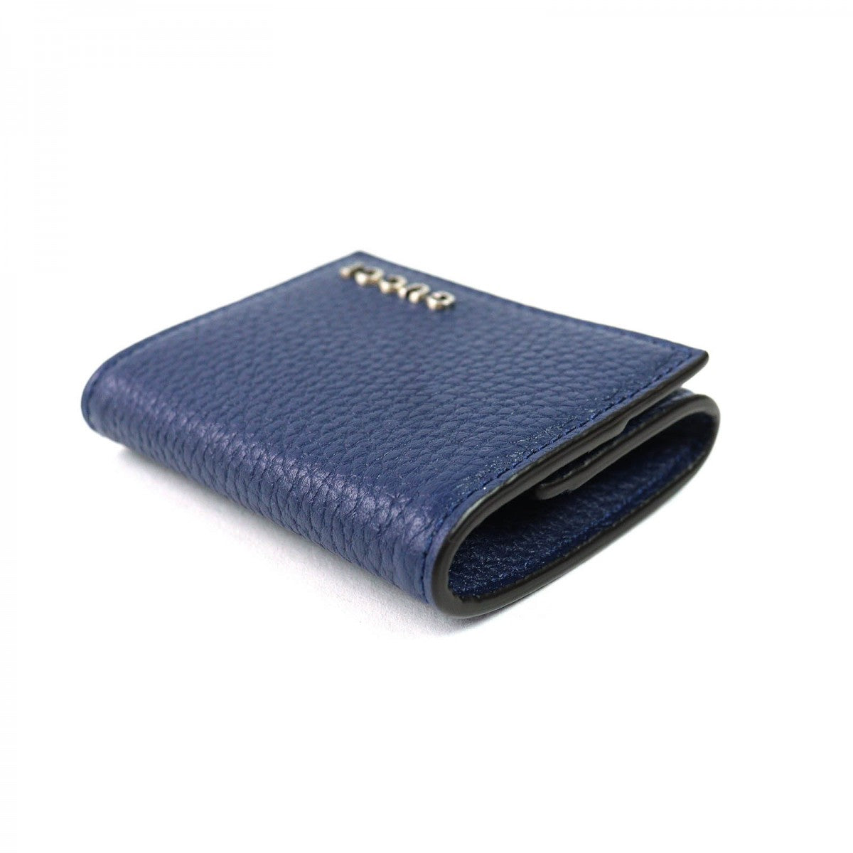 GUCCI Coin case 771160 Main: Leather Navy mens Used Authentic