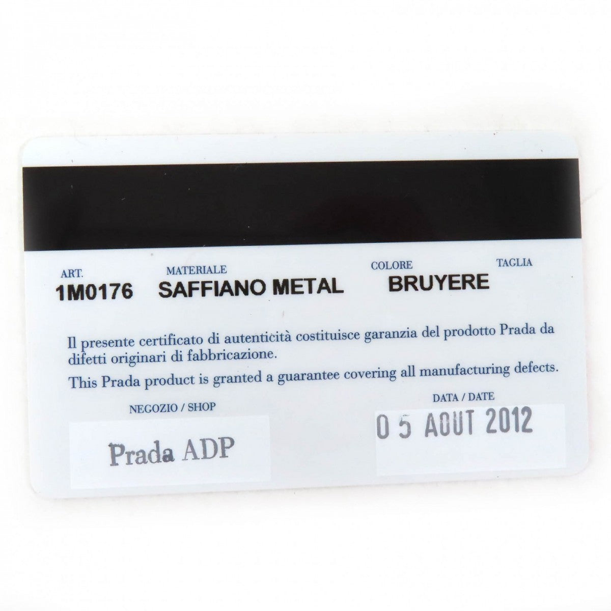 PRADA Tri-fold wallet 1M0176 Main: Saffiano leather, - BRUYERE Pink type SAFFIANO METAL Women Used Authentic