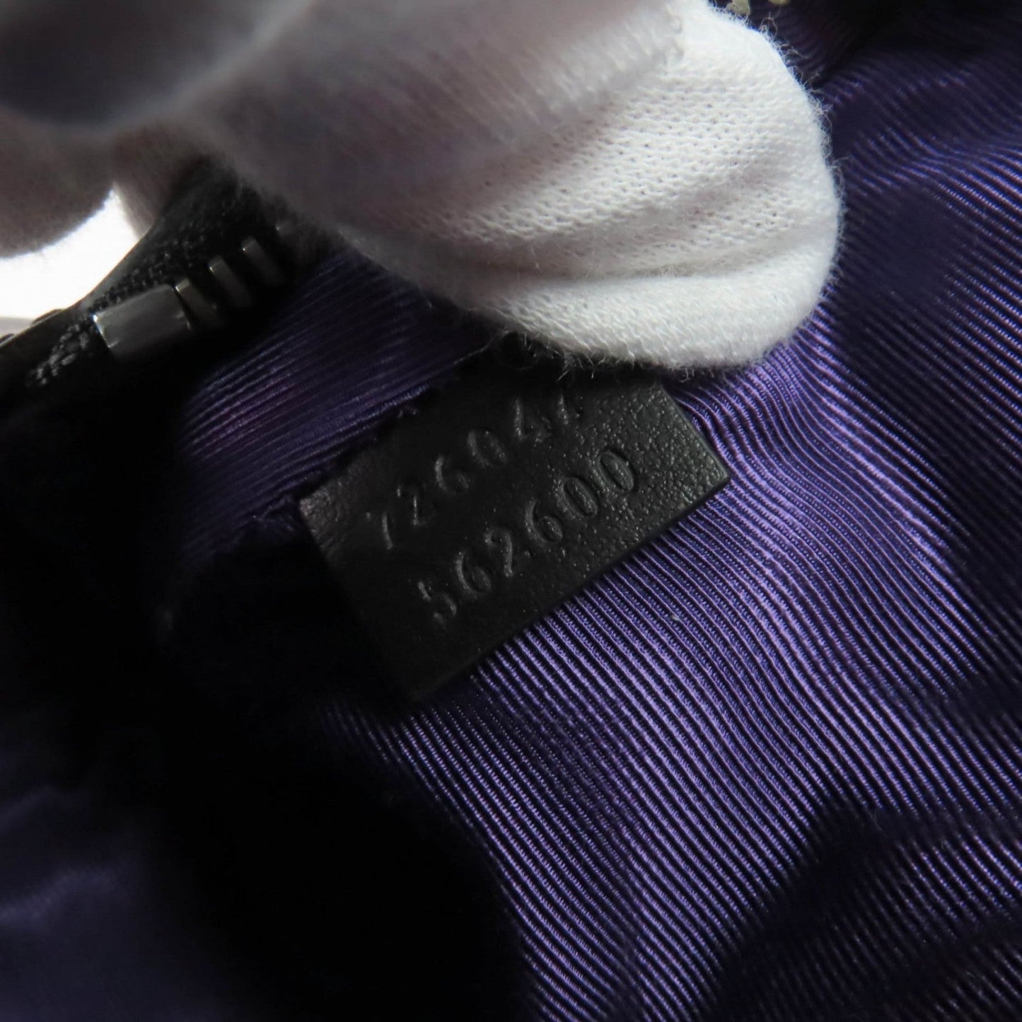 GUCCI Pouch 72604 Nylon Black purple