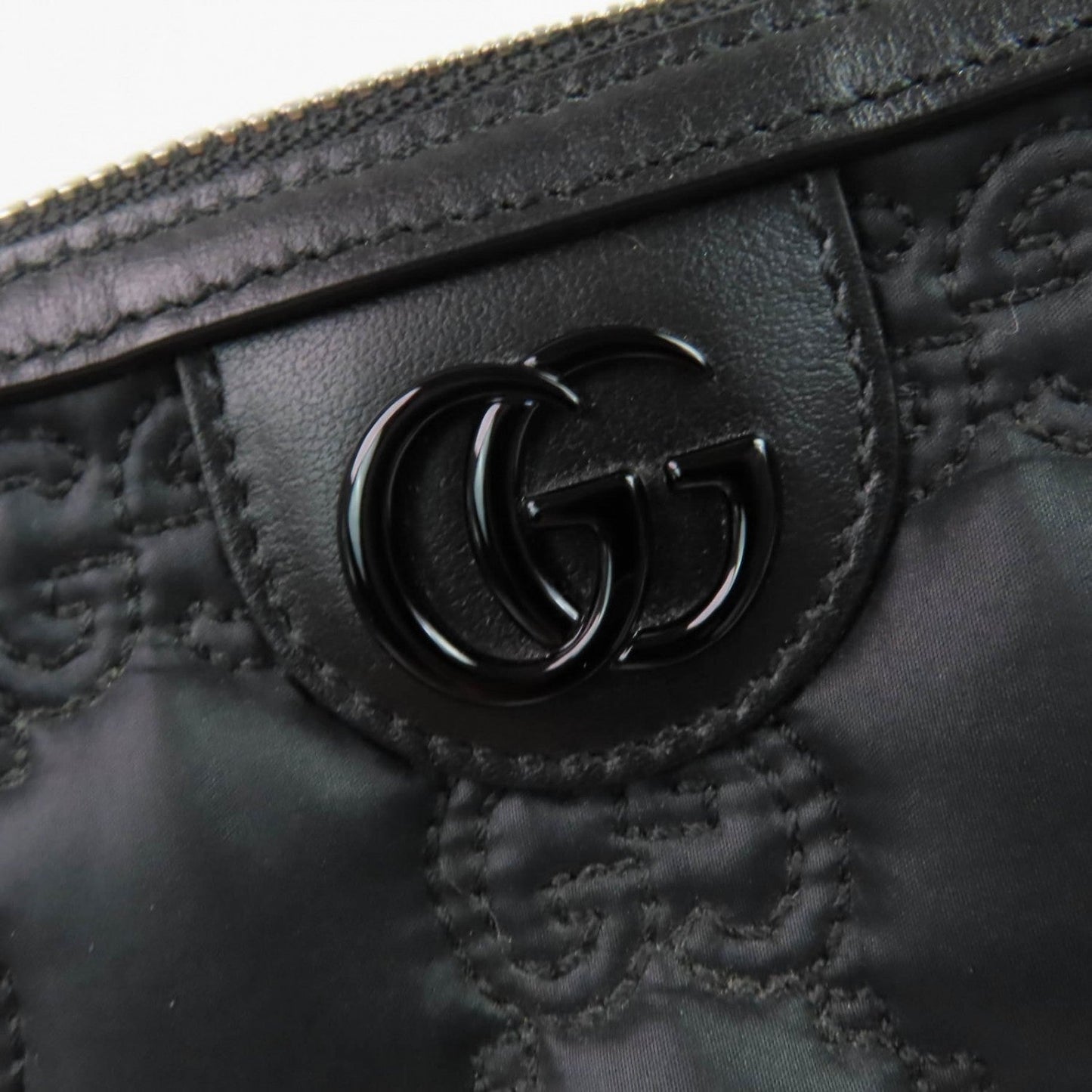 GUCCI Pouch 72604 Nylon Black purple