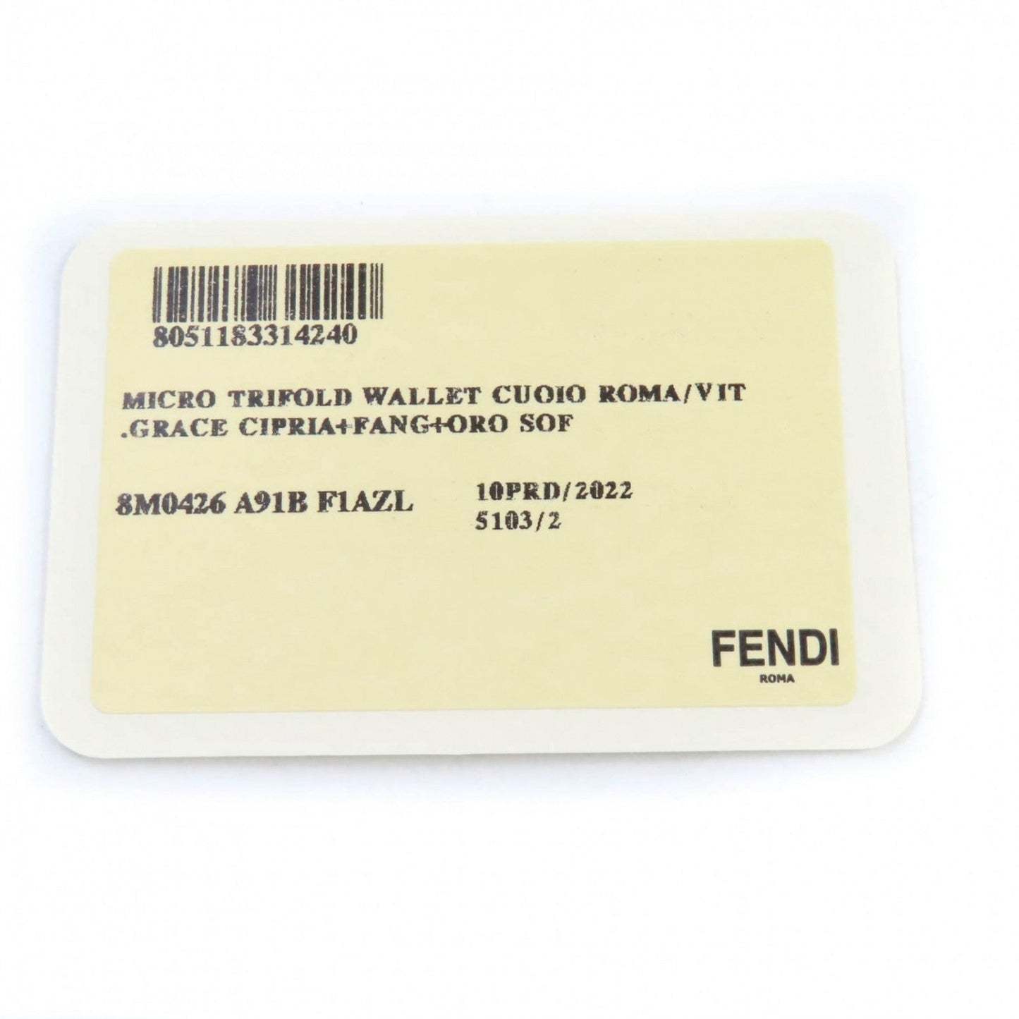 FENDI Tri-fold wallet 8M0426 leather pink Celeria Peekaboo