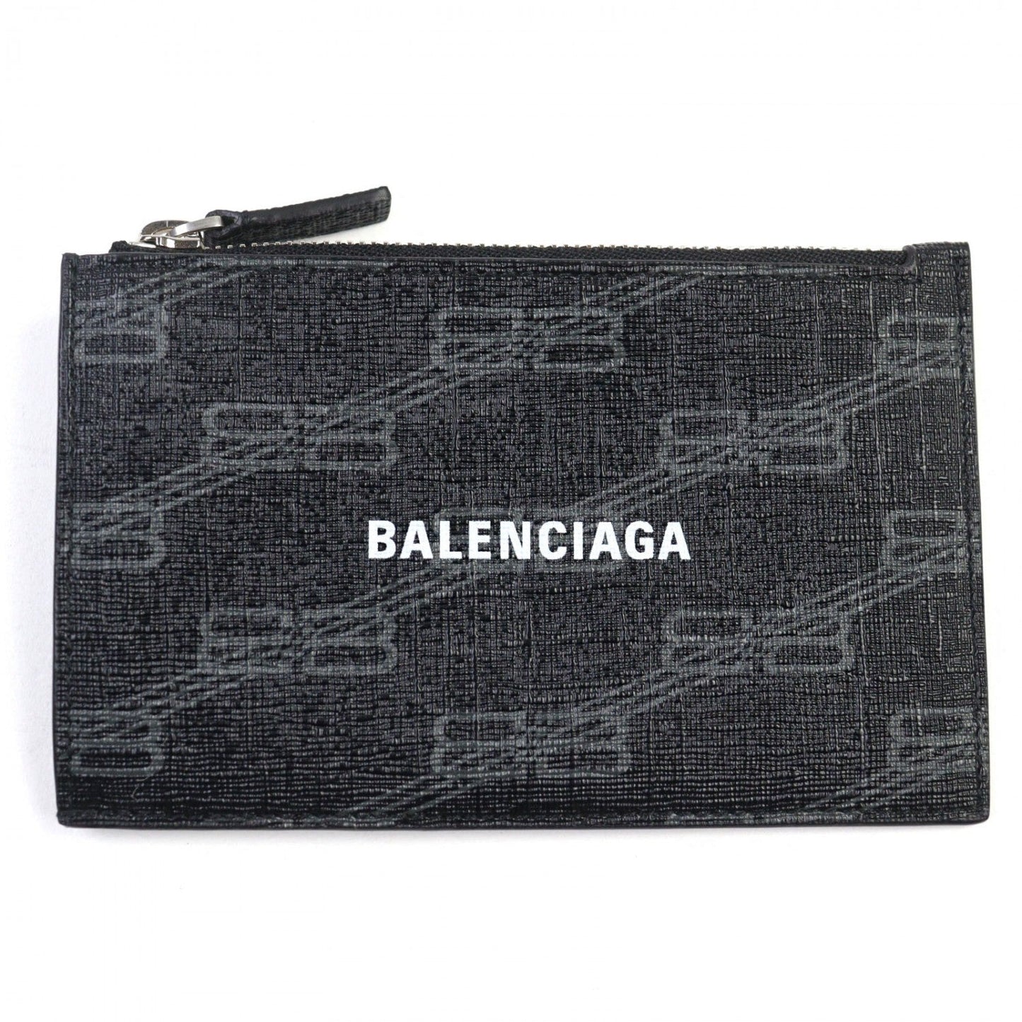 BALENCIAGA Coin case 640535 leather black CASH
