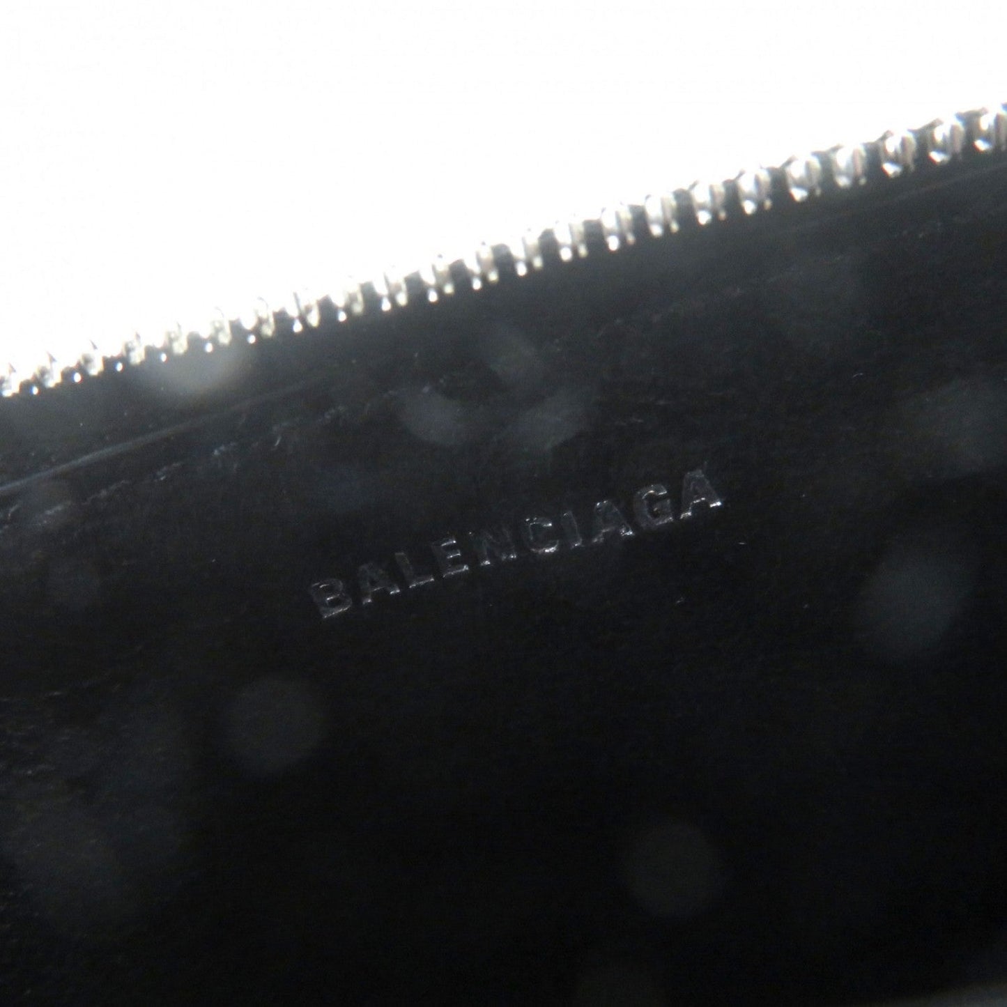 BALENCIAGA Coin case 640535 leather black CASH