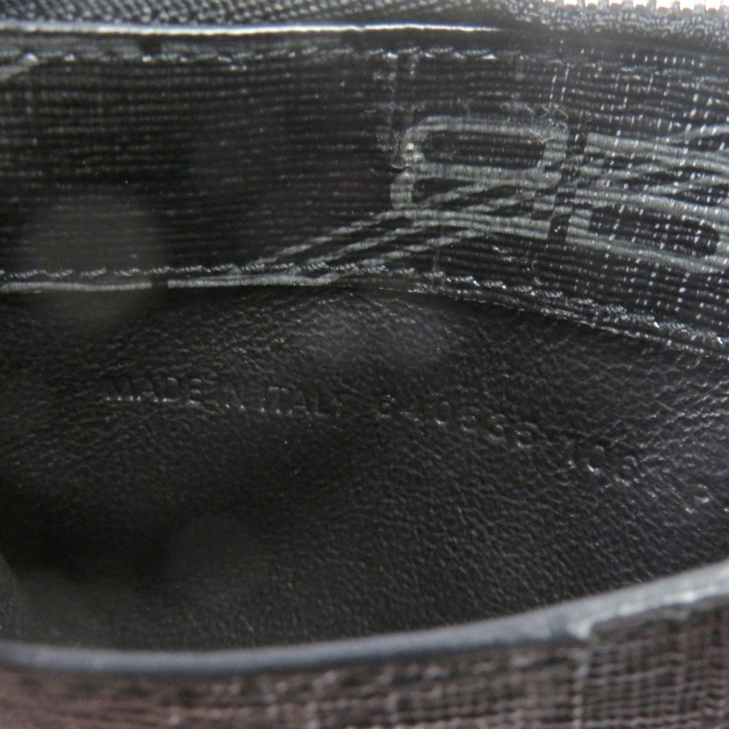 BALENCIAGA Coin case 640535 leather black CASH