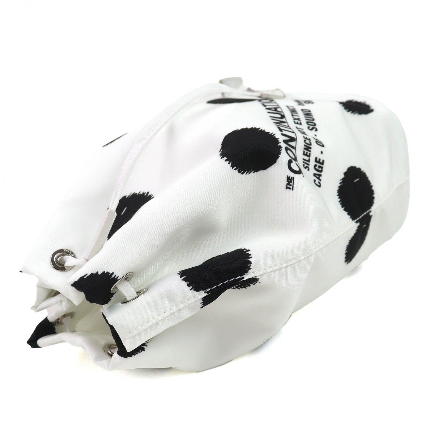 PRADA Pouch 1NA369 Recycled nylon White black