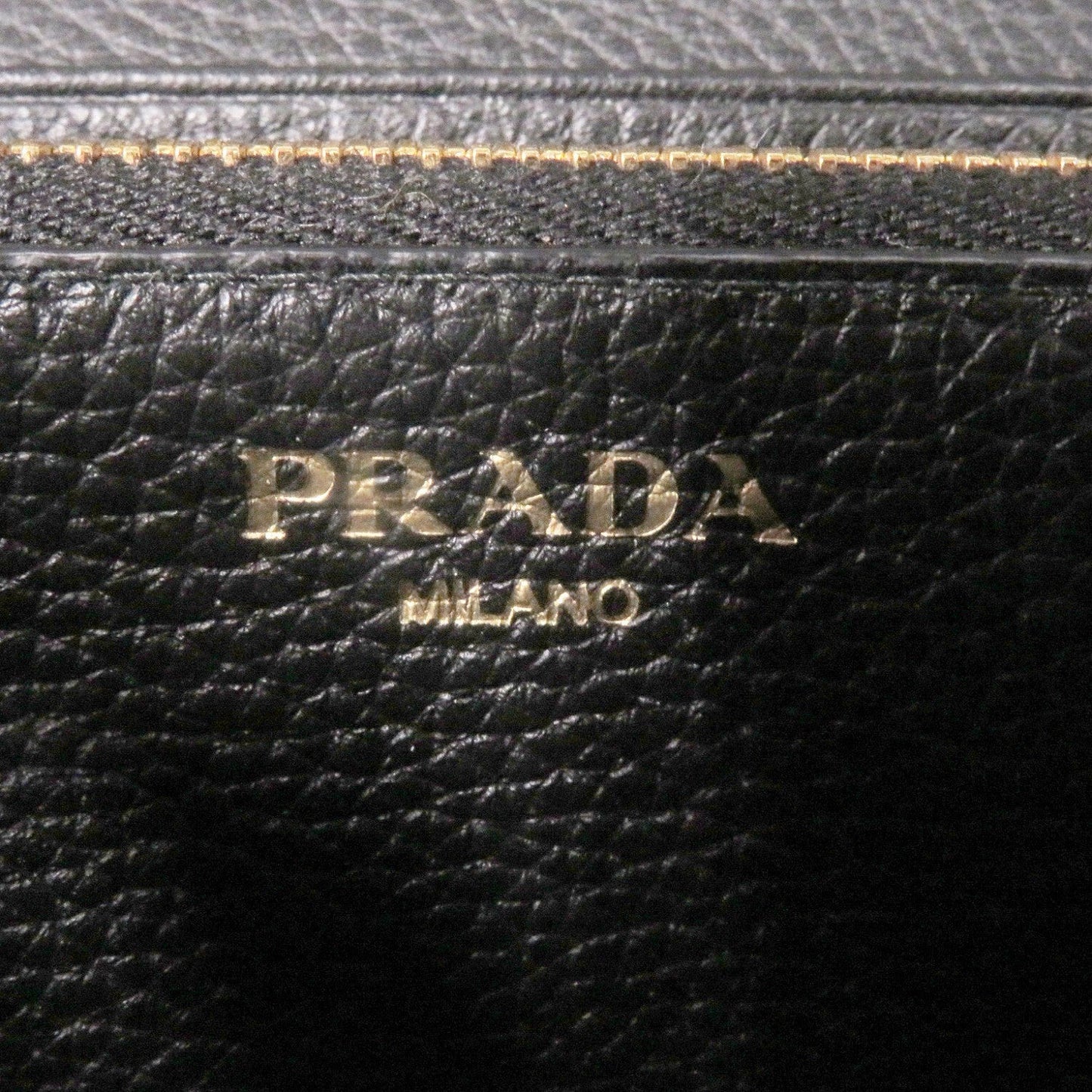 PRADA Long Wallet Purse 1MH132 leather black