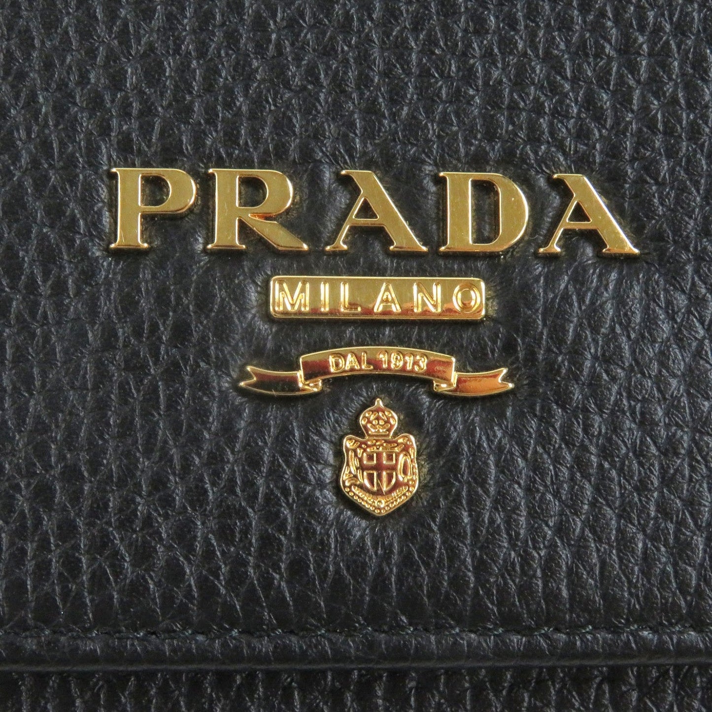 PRADA Long Wallet Purse 1MH132 leather black