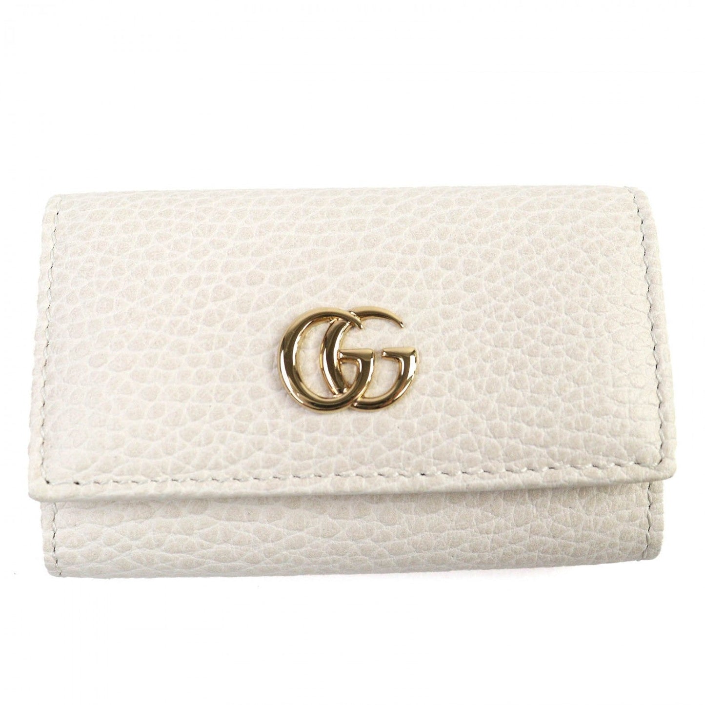 GUCCI Key case Key holder 456118 leather Light beige type