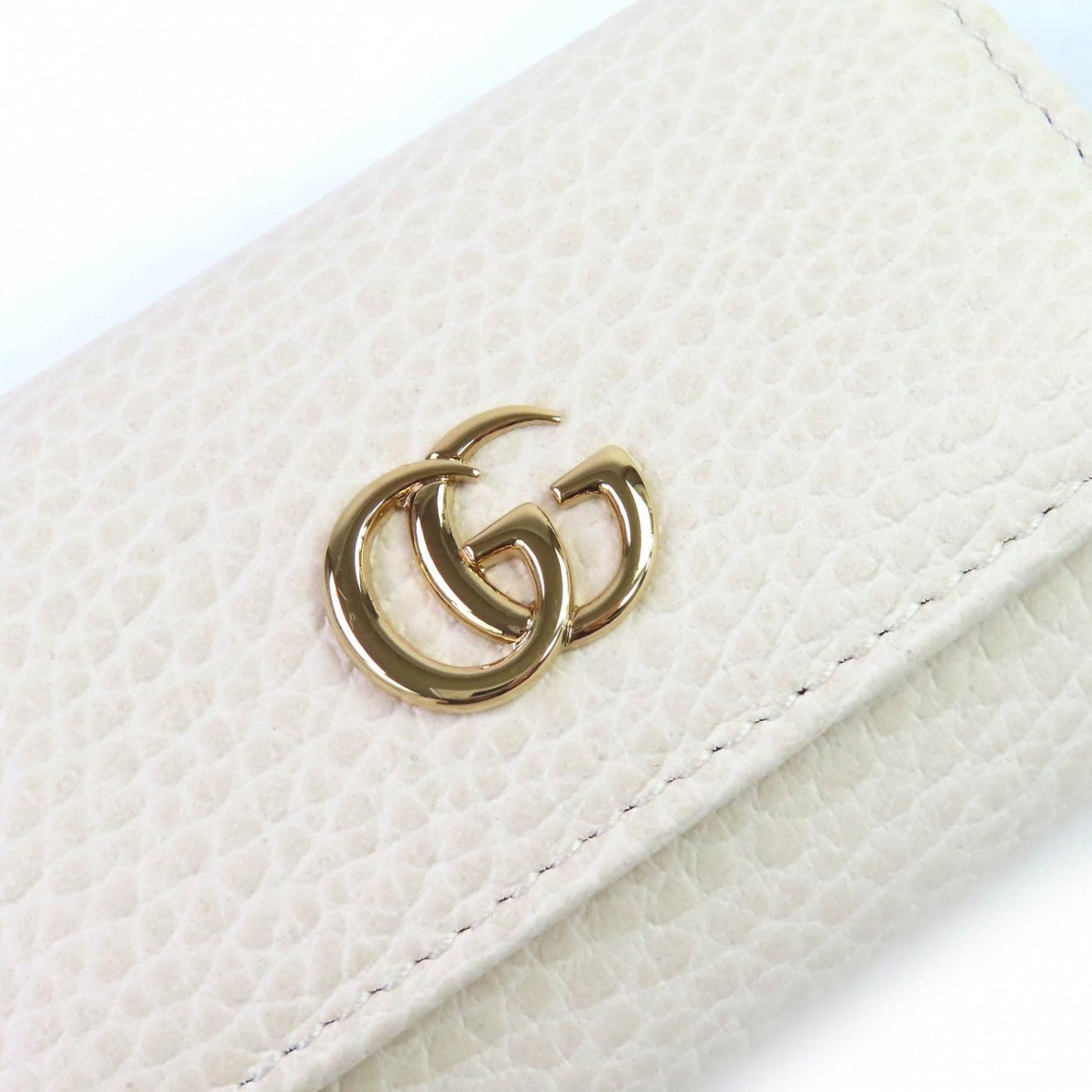 GUCCI Key case Key holder 456118 leather Light beige type