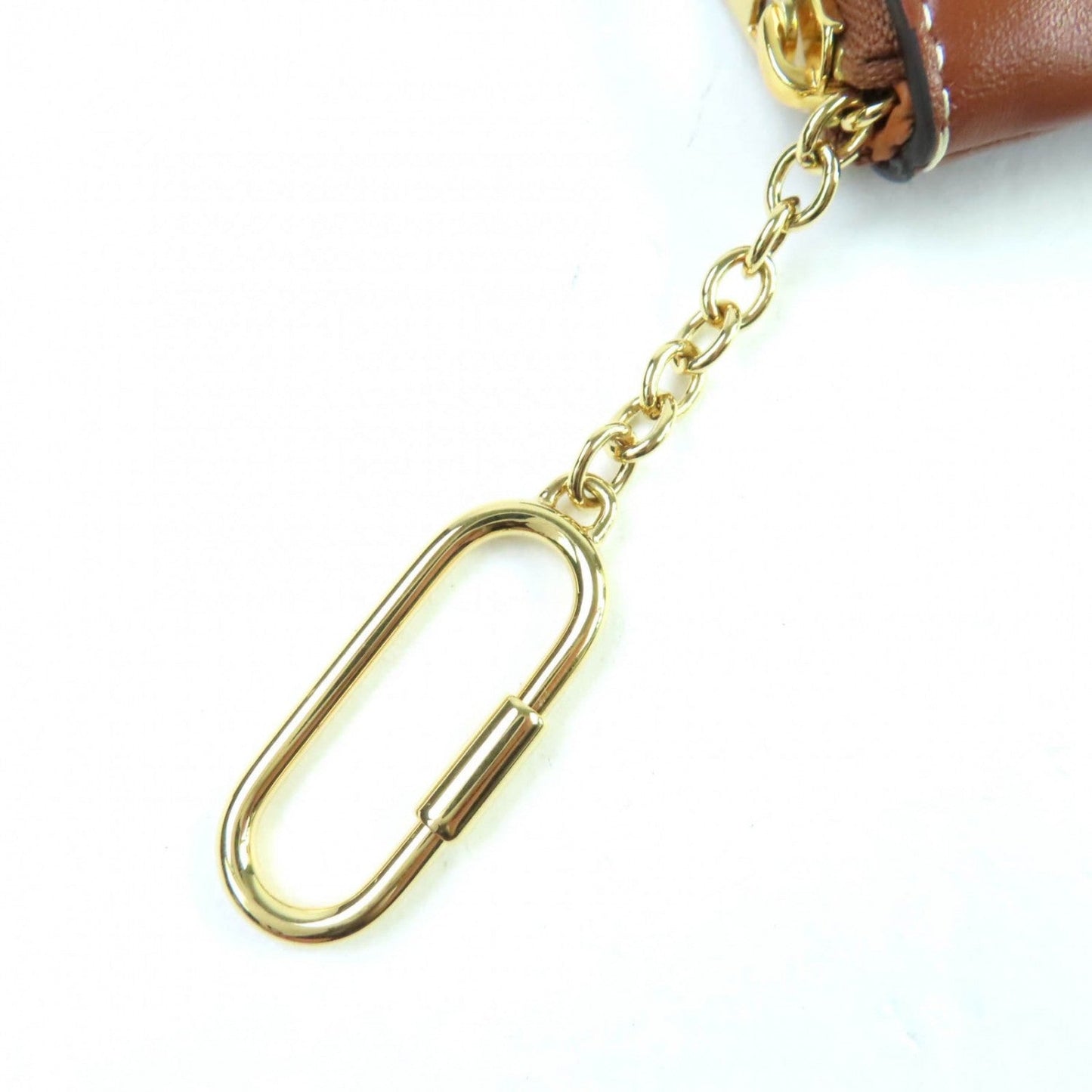 CELINE Coin case Calf leather Brown Cuir Triomphe Coin Purse