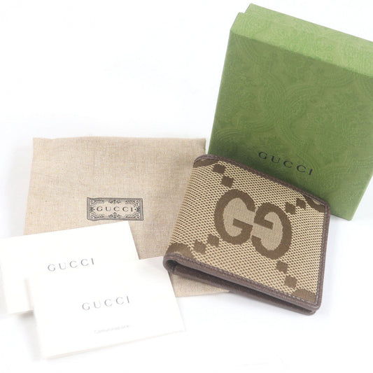 GUCCI Bifold Wallet 699308 canvas Brown