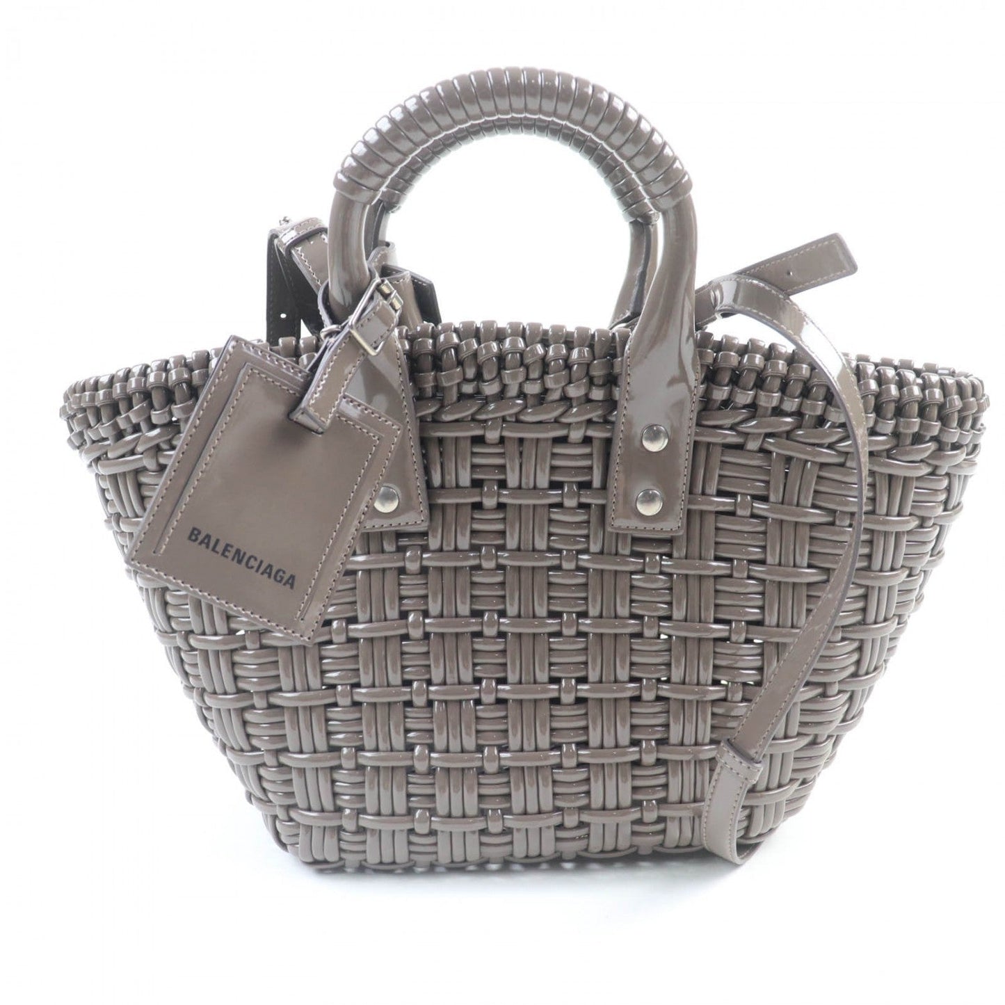 BALENCIAGA Handbag 671342 ー Gray type Bistro XS