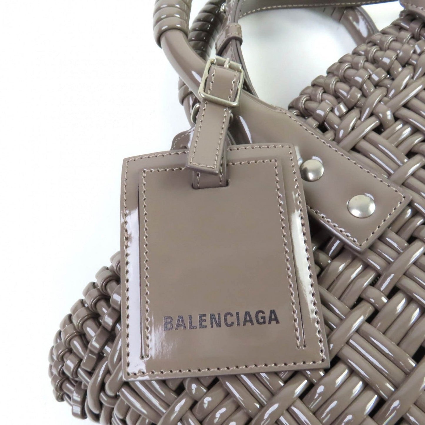 BALENCIAGA Handbag 671342 ー Gray type Bistro XS