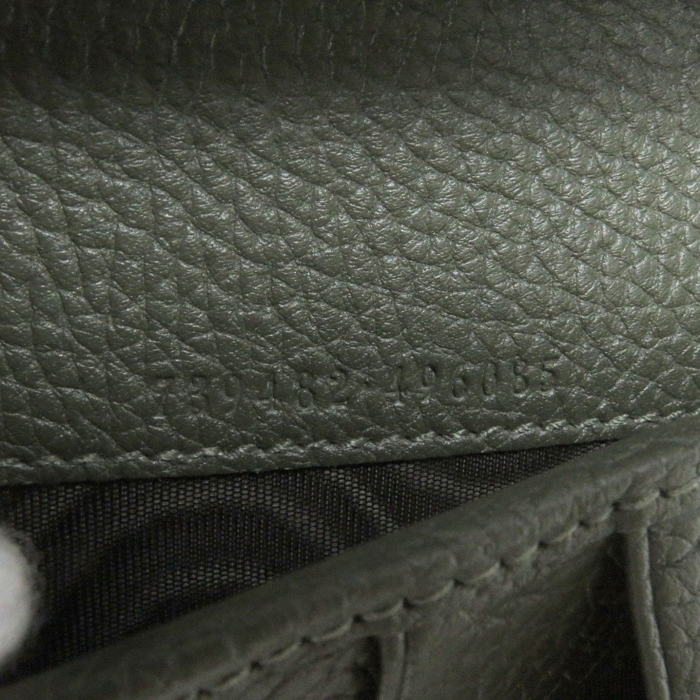 GUCCI Long Wallet Purse leather khaki 739482