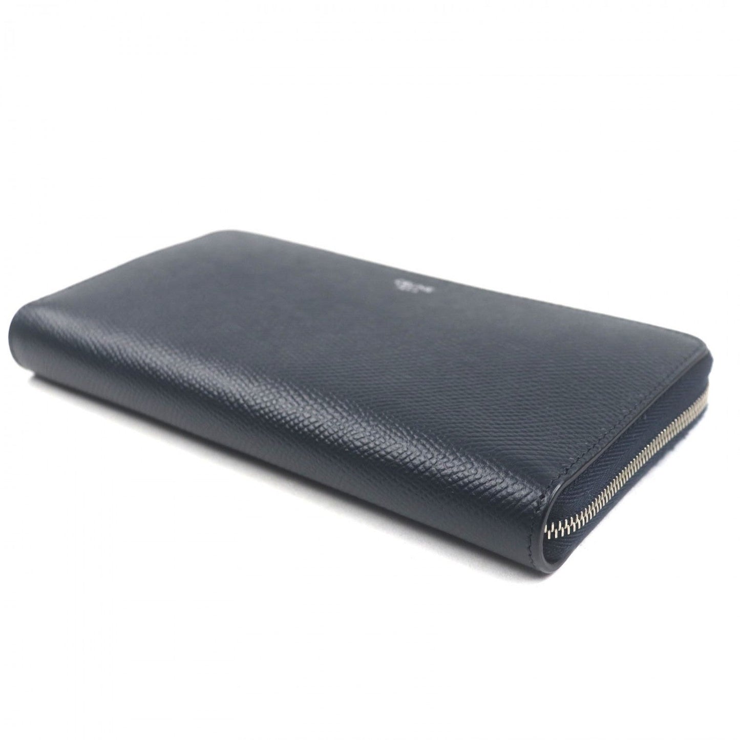 CELINE Long Wallet Purse 10B553BEL Grained calfskin Dark navy