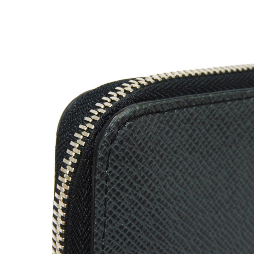 LOUIS VUITTON Long Wallet Purse M30731 Taiga leather (stamped) Noir Grey Trio Color New Zip Around RFID Taiga Zippy Wallet Vertical mens Used Authentic