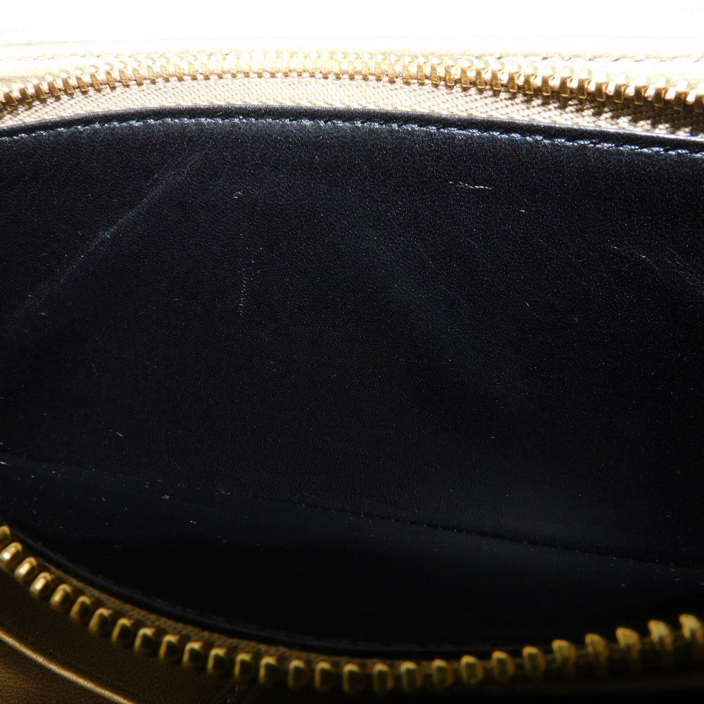 LOEWE Long Wallet Purse 182.82C18 Nappa Dark gold Lambskin wallet Coin case Anagram emboss Long flap wallet unisex(Unisex) Used Authentic