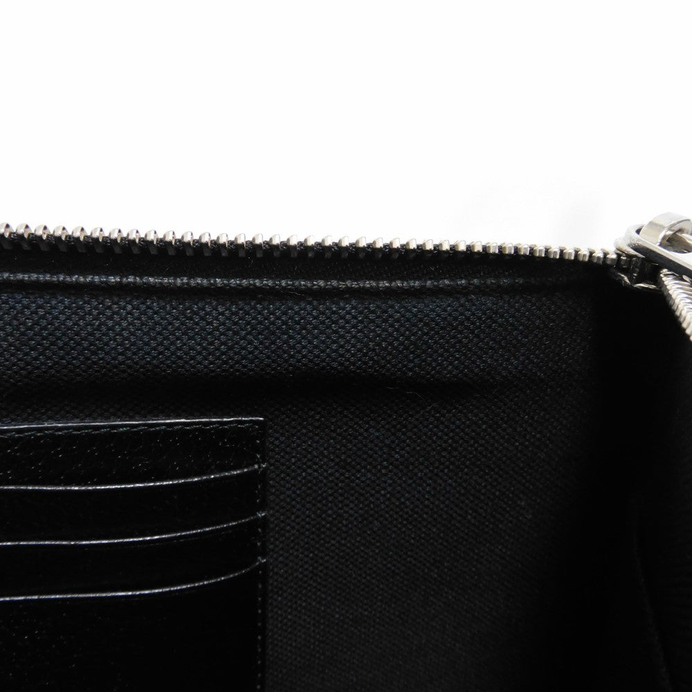 GUCCI Clutch bag 601087 H20BN 1058 GG psychedelic canvas x calf leather (embossed) multicolor Star Double G Black Handle Strap Business Bag GG Psychedelic Pouch mens Used Authentic