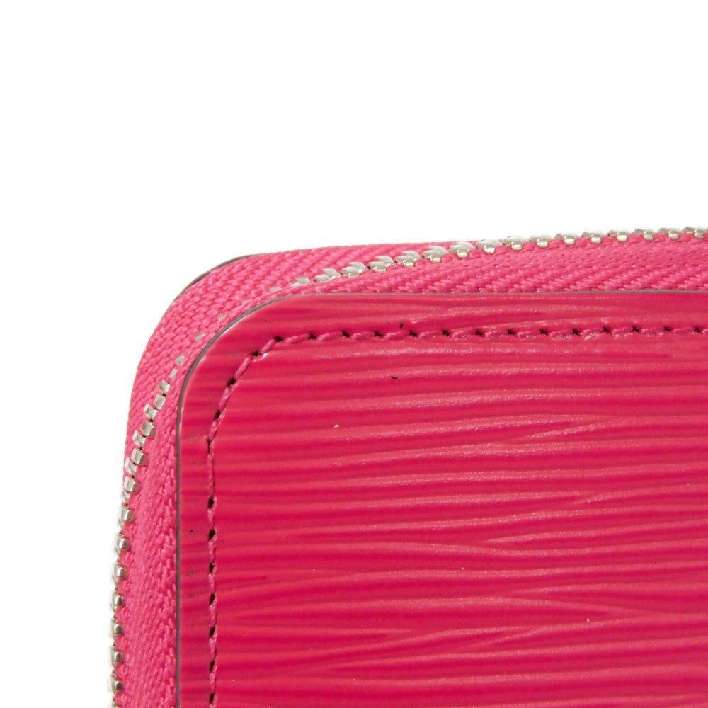 LOUIS VUITTON Long Wallet Purse M62580 Epi leather x grain leather Freesia LV logo embossed pink new zip around bag in good condition Epi Zippy wallet Women Used Authentic