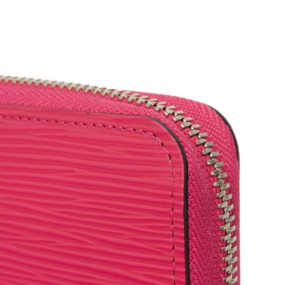LOUIS VUITTON Long Wallet Purse M62580 Epi leather x grain leather Freesia LV logo embossed pink new zip around bag in good condition Epi Zippy wallet Women Used Authentic