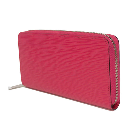 LOUIS VUITTON Long Wallet Purse M62580 Epi leather x grain leather Freesia LV logo embossed pink new zip around bag in good condition Epi Zippy wallet Women Used Authentic