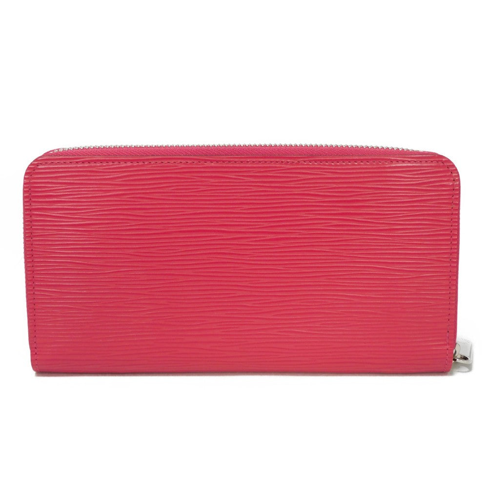 LOUIS VUITTON Long Wallet Purse M62580 Epi leather x grain leather Freesia LV logo embossed pink new zip around bag in good condition Epi Zippy wallet Women Used Authentic