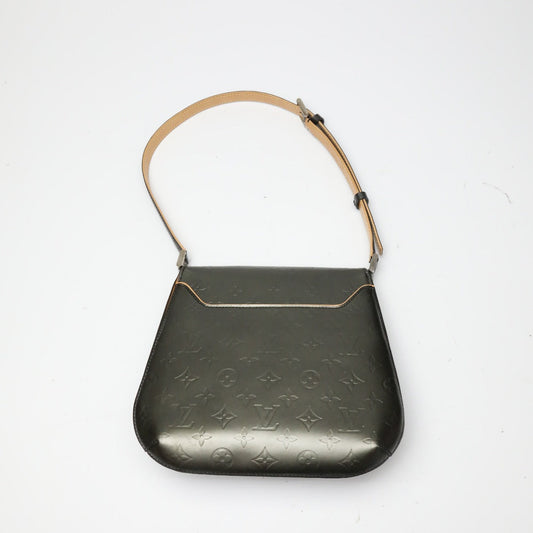 LOUIS VUITTON Shoulder Bag M55152 Monogram Matte Leather Noir mat Webster Street Women Used Authentic