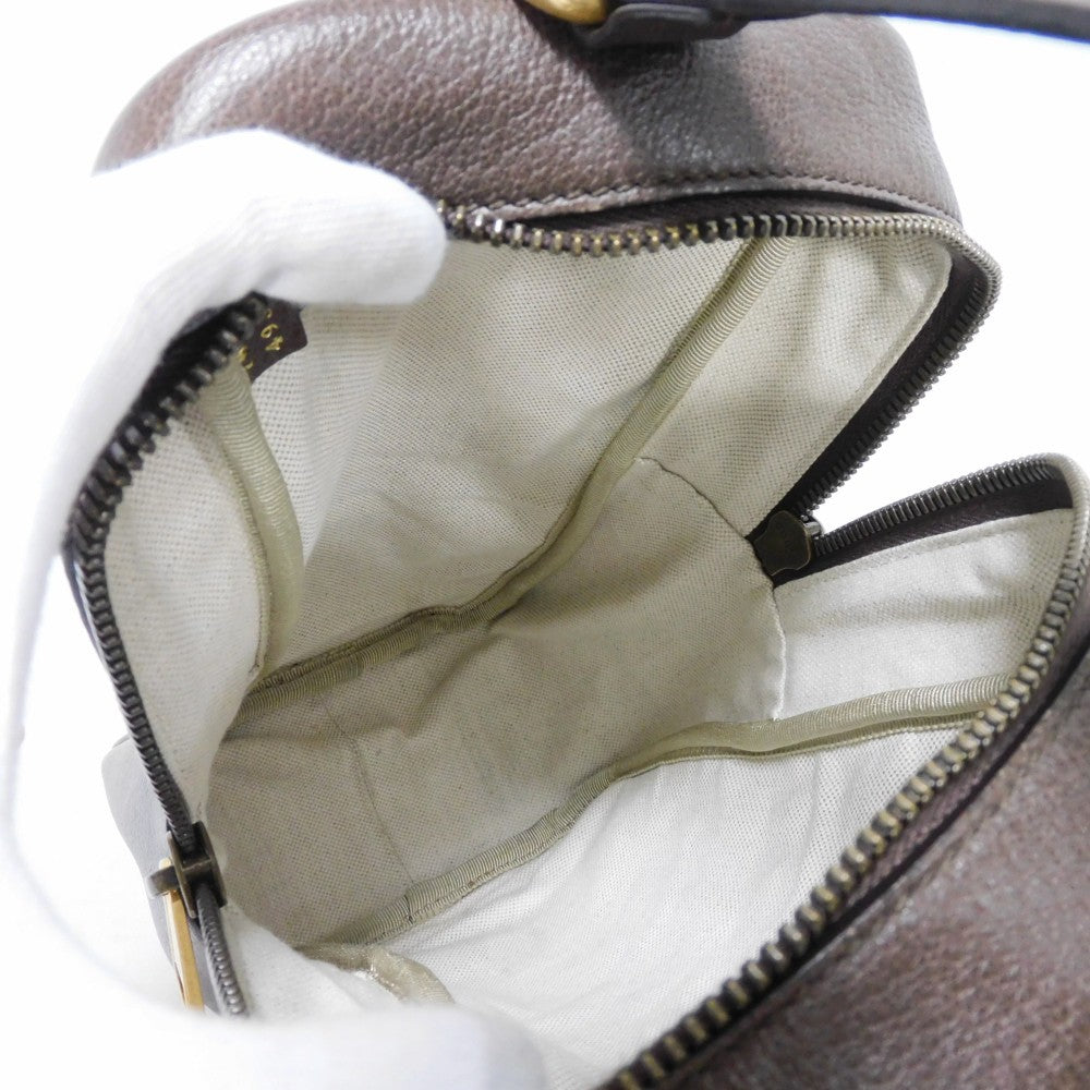 GUCCI Handbag 702387 UVSAT 7267 GG Crystal Canvas (Plastics finish) x Calf leather beige trefoil logo brown Adidas GG Crystal Mini Top Handle Bag unisex(Unisex) Used Authentic