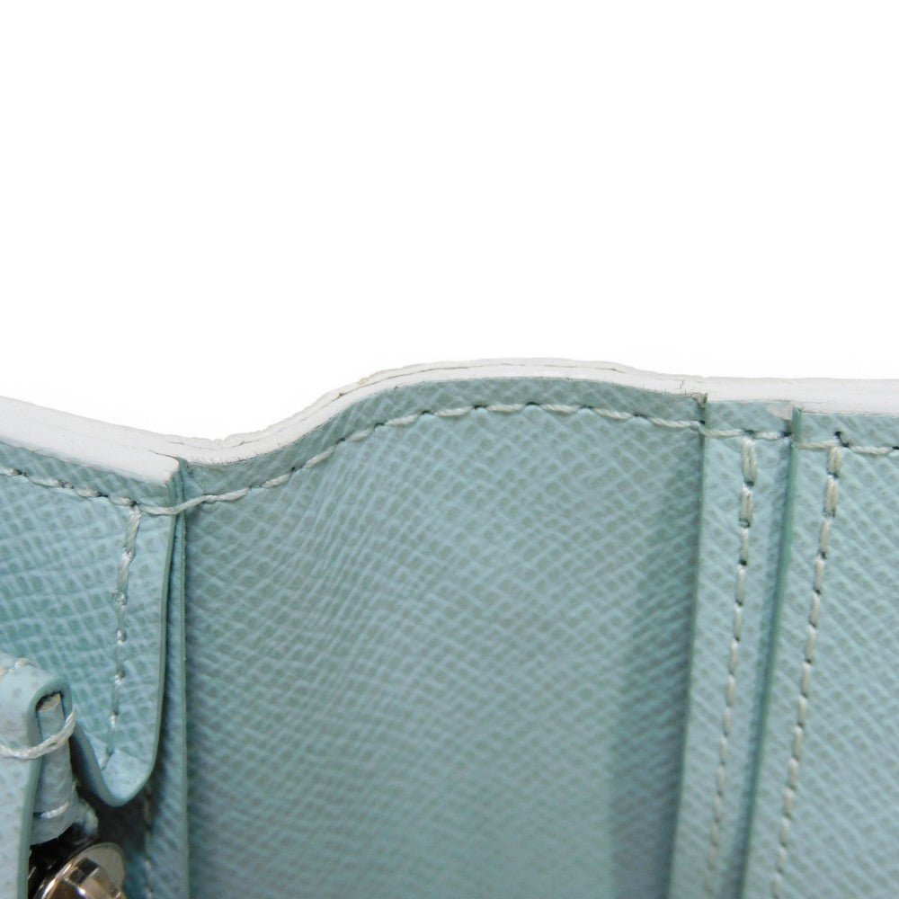 LOUIS VUITTON Long Wallet Purse M82306 Monogram Aqua Garden Canvas Crystal blue LV logo flower 23AW RFID IC chip monogram aqua garden Portefeuille Braza mens Used Authentic