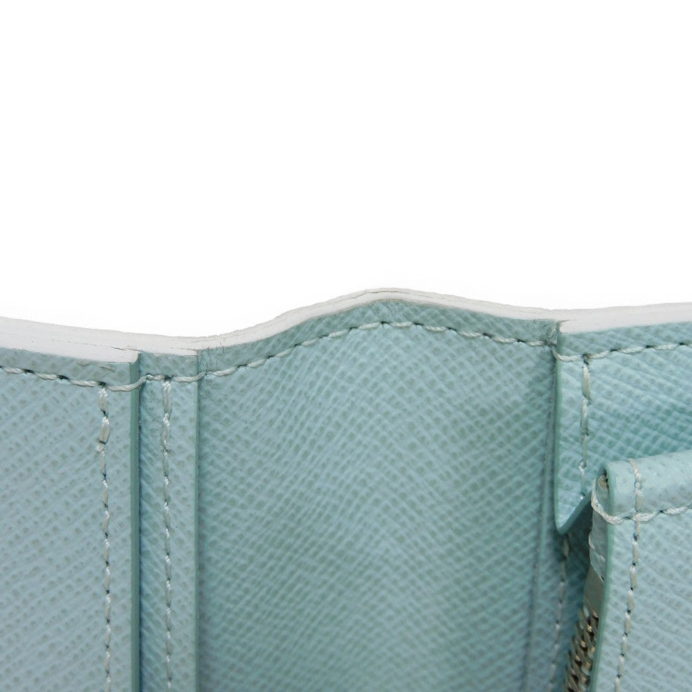 LOUIS VUITTON Long Wallet Purse M82306 Monogram Aqua Garden Canvas Crystal blue LV logo flower 23AW RFID IC chip monogram aqua garden Portefeuille Braza mens Used Authentic