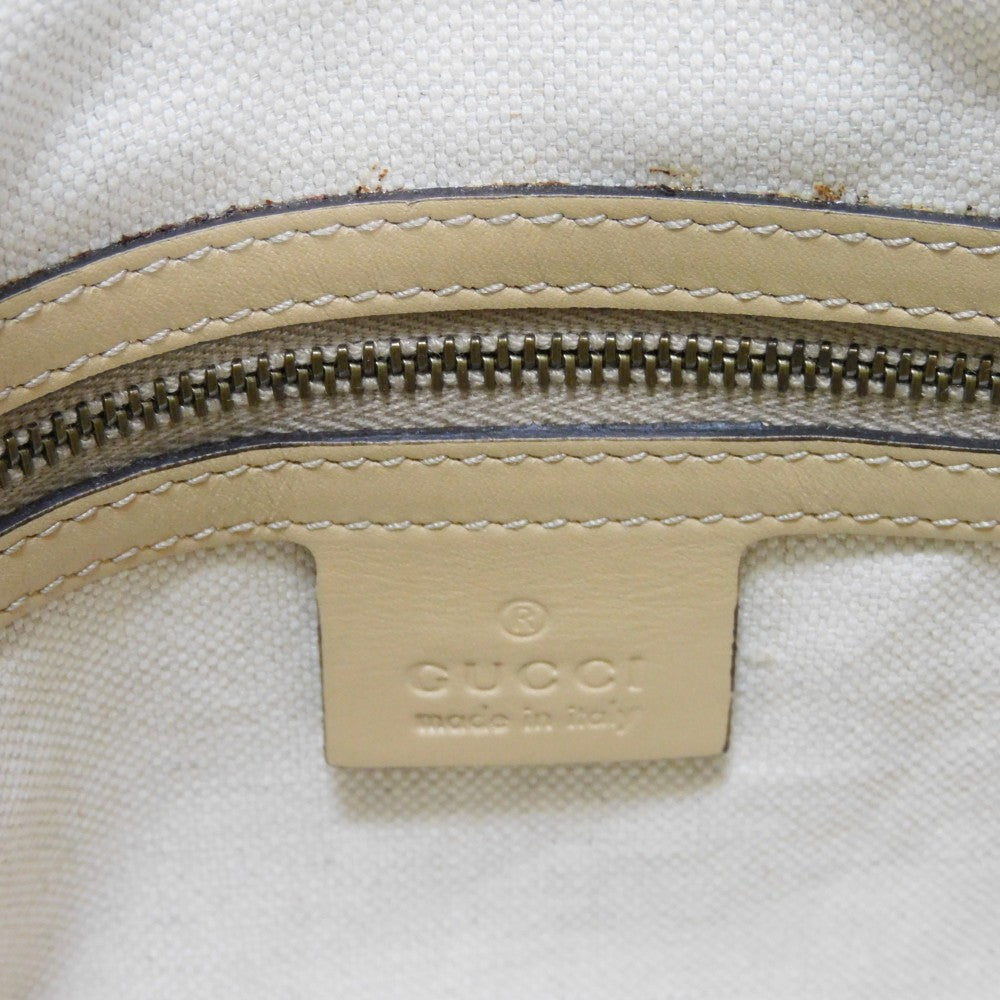 GUCCI Shoulder Bag 282298 Calf leather (embossed) beige GG Shima Scarlet One Belt