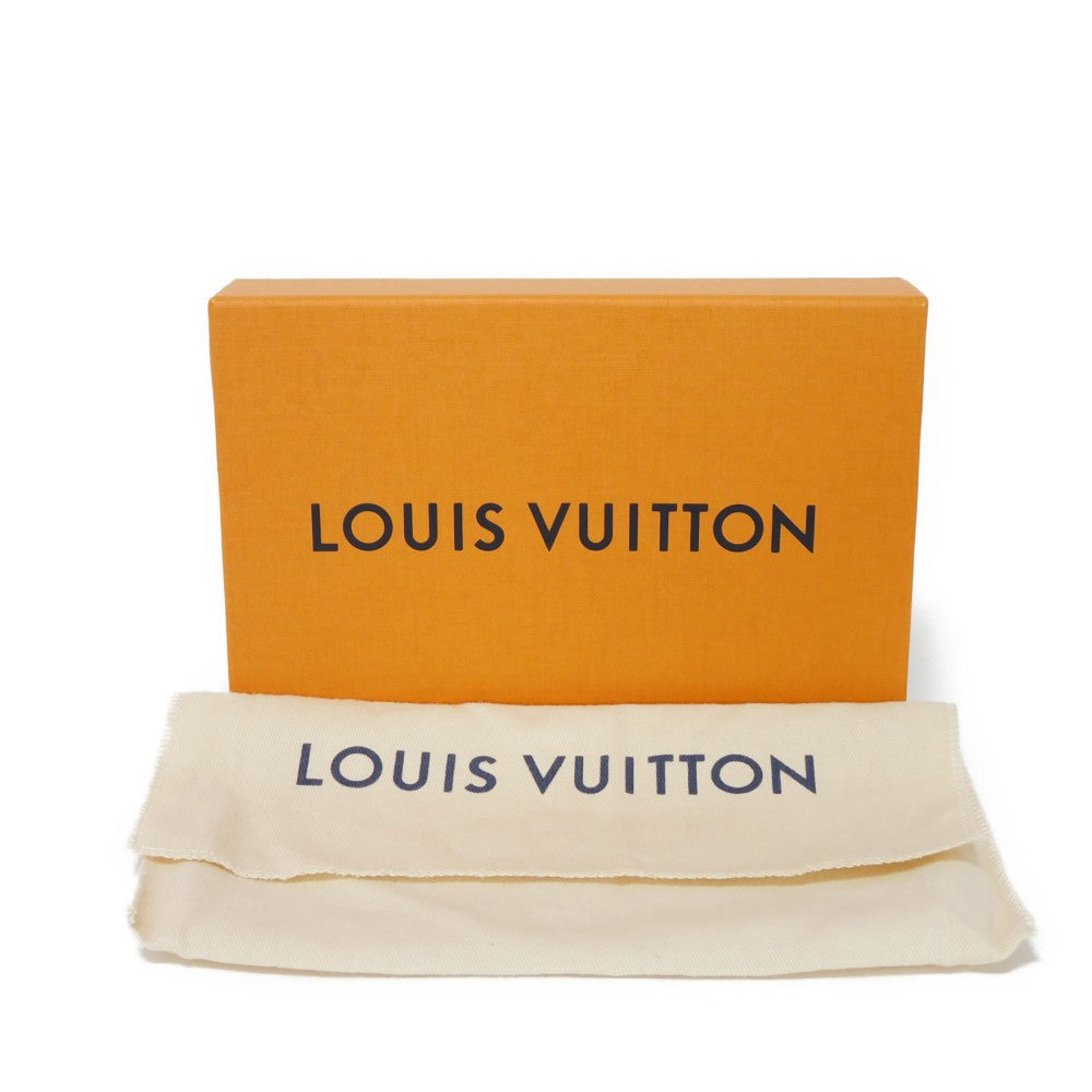 LOUIS VUITTON Long Wallet Purse M60145 Mahina leather (stamped) Magnolia LV Logo Flower Perforation Pink Monogram Mahina Portefeuille Iris mens Used Authentic