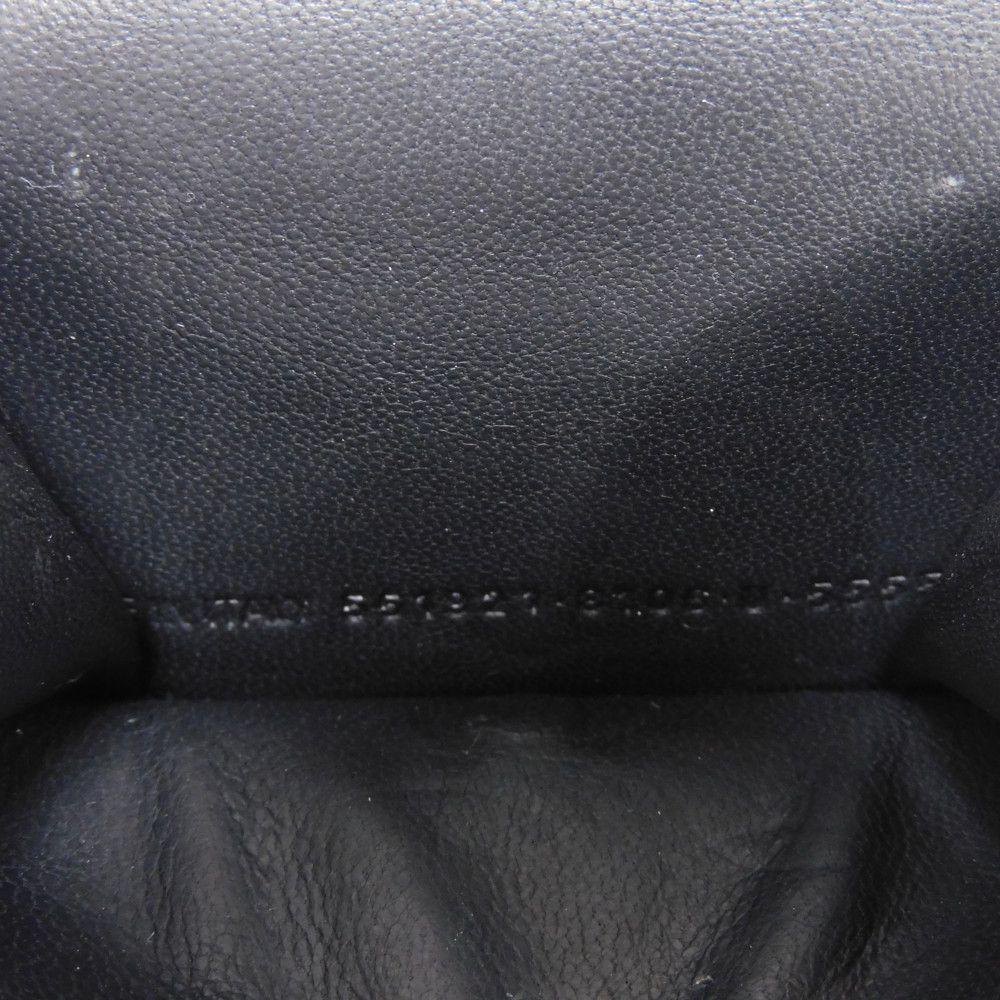 BALENCIAGA Tri-fold wallet 551921 0XV3N 8106 Polyurethane x polyester Silver Glitter Sparkling Black New logo Everyday Mini Wallet unisex(Unisex) Used Authentic