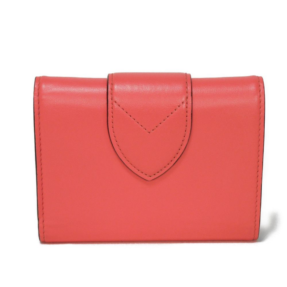 LOUIS VUITTON Tri-fold wallet M69177 Smooth Calfskin Leather Dahlia Smooth Calfskin Blue Bicolor LV circle Portefeuille LV Pont Neuf Compact Rear Women Used Authentic